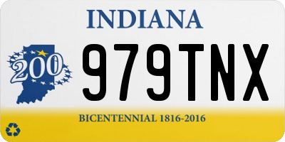 IN license plate 979TNX