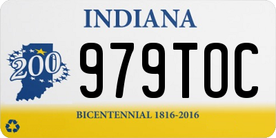 IN license plate 979TOC