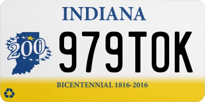 IN license plate 979TOK