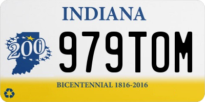 IN license plate 979TOM