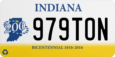 IN license plate 979TON