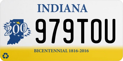 IN license plate 979TOU