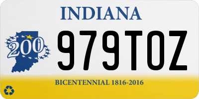 IN license plate 979TOZ