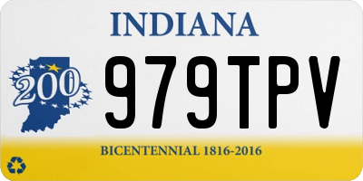 IN license plate 979TPV