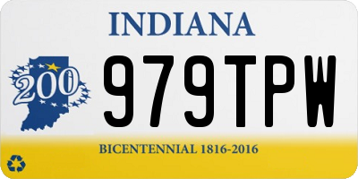 IN license plate 979TPW