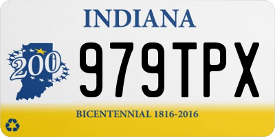 IN license plate 979TPX
