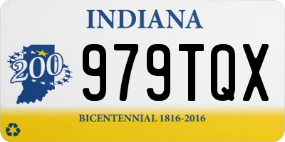 IN license plate 979TQX