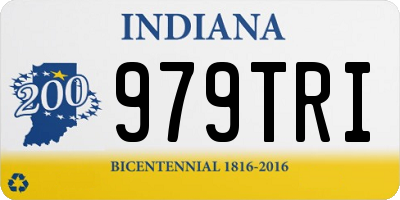 IN license plate 979TRI