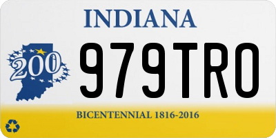 IN license plate 979TRO