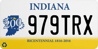 IN license plate 979TRX