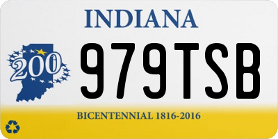 IN license plate 979TSB