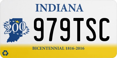 IN license plate 979TSC