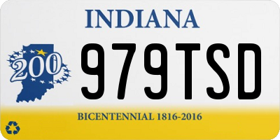 IN license plate 979TSD