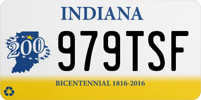 IN license plate 979TSF