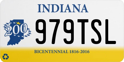 IN license plate 979TSL