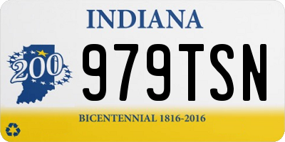 IN license plate 979TSN