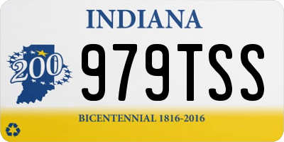IN license plate 979TSS