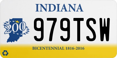 IN license plate 979TSW