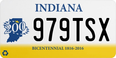 IN license plate 979TSX