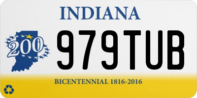 IN license plate 979TUB
