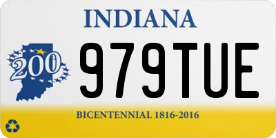 IN license plate 979TUE