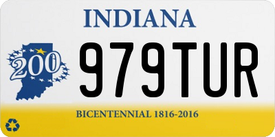 IN license plate 979TUR
