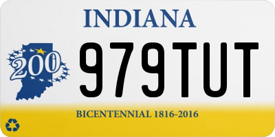 IN license plate 979TUT