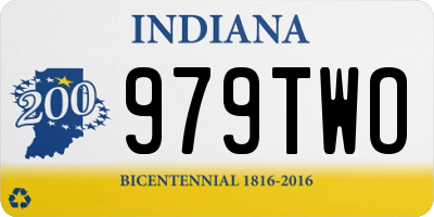 IN license plate 979TWO