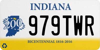 IN license plate 979TWR