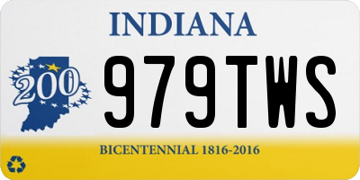 IN license plate 979TWS