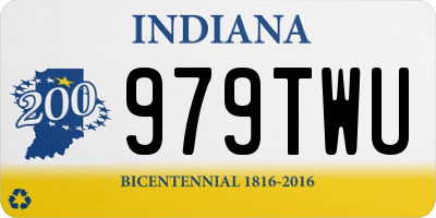 IN license plate 979TWU
