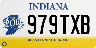 IN license plate 979TXB
