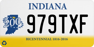 IN license plate 979TXF