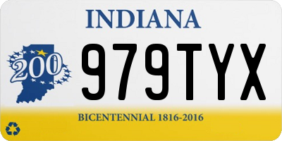 IN license plate 979TYX