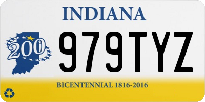 IN license plate 979TYZ