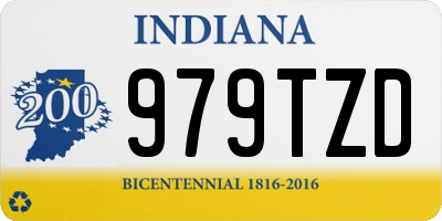 IN license plate 979TZD