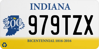 IN license plate 979TZX