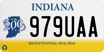 IN license plate 979UAA