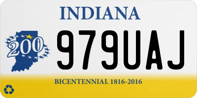IN license plate 979UAJ