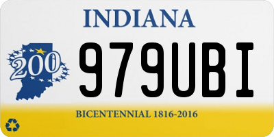 IN license plate 979UBI