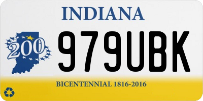 IN license plate 979UBK