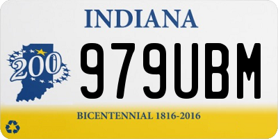 IN license plate 979UBM