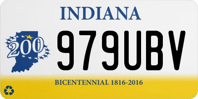 IN license plate 979UBV