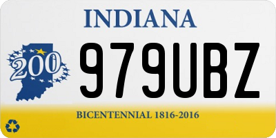 IN license plate 979UBZ