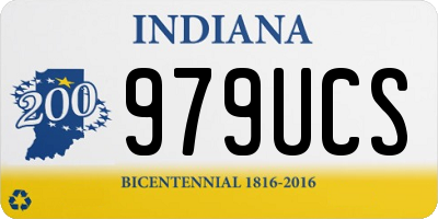IN license plate 979UCS