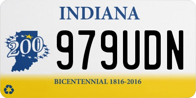 IN license plate 979UDN