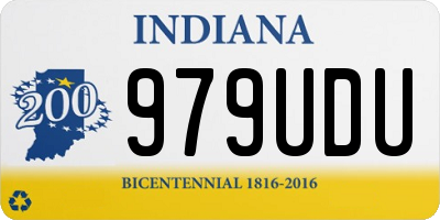 IN license plate 979UDU