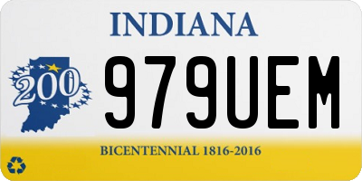 IN license plate 979UEM