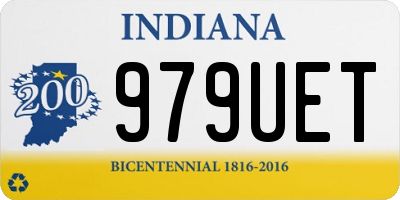 IN license plate 979UET