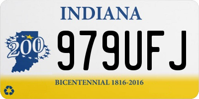 IN license plate 979UFJ
